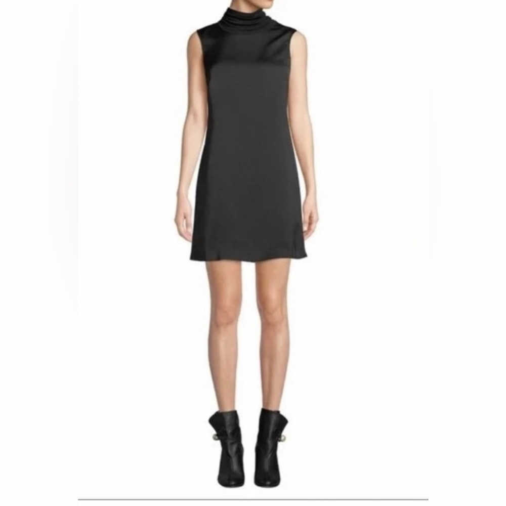 Club Monaco black sleeveless turtleneck Shift dress size 2